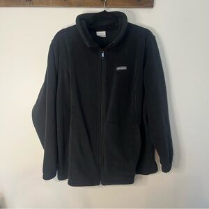 Columbia Black Full Zip  Fleece Jacket Women’s 3X Outdoor Casual